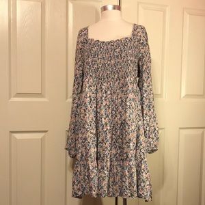 WILD FABLE Gray Floral Dress NWOT Size XL
